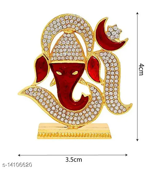 HMFURRYS FINEST Lord Ganesha Idol Statue, Idol for Car Dashboard, Murti for Pooja, Gift & Home Decoration (1 piece)