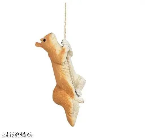 Resin Hanging Squirrel Statue for Garden Decor