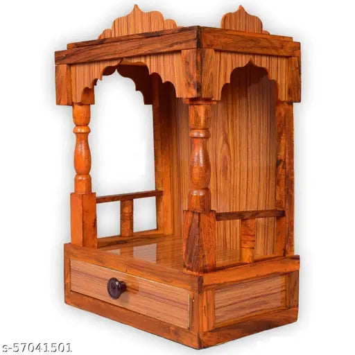 Remino beautiful wooden Plywood Mandir for Pooja Home Decoration Wall Hanging Beautiful Engineered Wood Home Temple