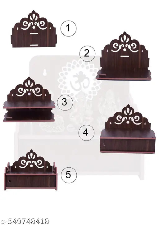 Handcrafted wooden home decorative temple