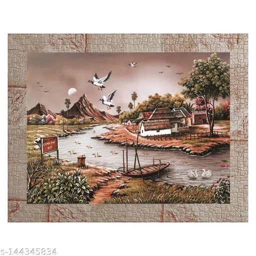 Indianara Single Scenery Elegant MDF Art Painting without glass (10 X 13 INCH )