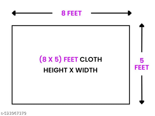 Backdropon Two Cows with Lotus's Flower Design Backdrop Cloth for Pooja Decoration Traditional Background Curtain Cloth for Festival  | PANTHI COLLECTION | (8x5 feet)(96 inch x 60 inch)