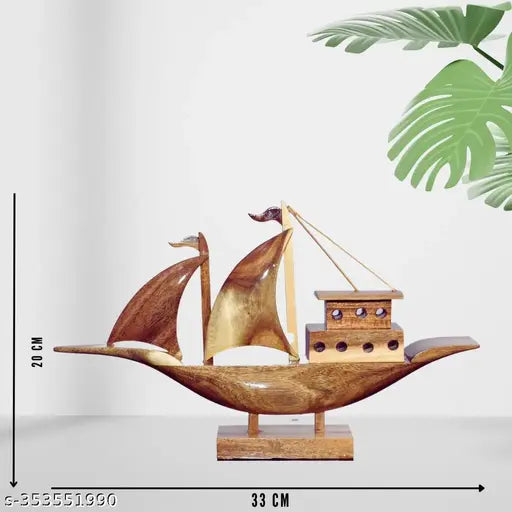 Rural Bird Wood Handicraft Ship
