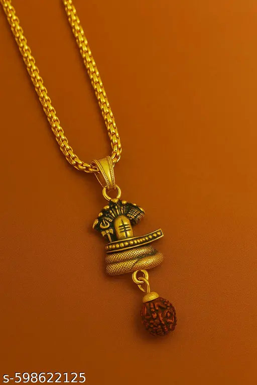 Divine Shivling Rudraksha Pendant Necklace