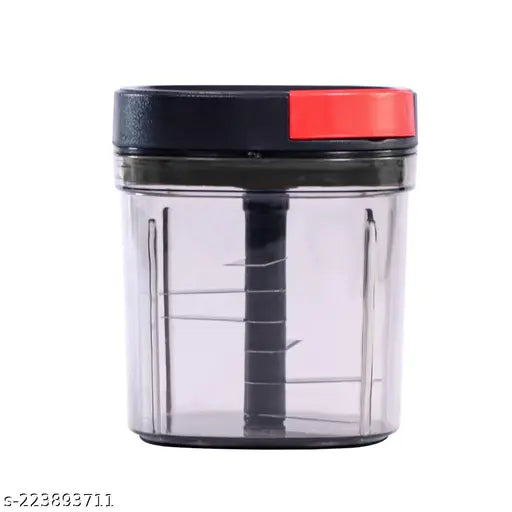 Wonderchef Glory String Vegetable Chopper with 6 Sharp SS Blade, Anti Slip Silicon Base Ring, Air Tight Lid, 900Ml