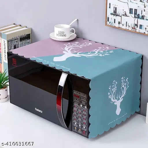 STUTI WORLD Waterproof Microwave Oven Cover/Oven Top Cover/Microwave Oven Dust Proof Cover, Attractive Modern Design Kitchen decor Small Appliances Cover