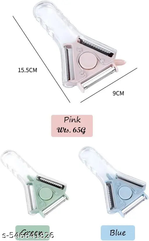 Premium Quality Vegetable Peeler, Multifunctional Fruit Peelers with 3 Blades Stainless Potato Peeler Stainless Steel Shredder Slicer for Cabbage, Apple, Carrot