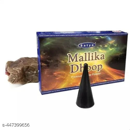 De-Ultimate Pack of 2 (50g Dhoop Powder) Satya Mallika Premium Dhoop Powder for Extra Freshness, Home Temple Worship, Peace, Purification, Atmosphere Positive Energy