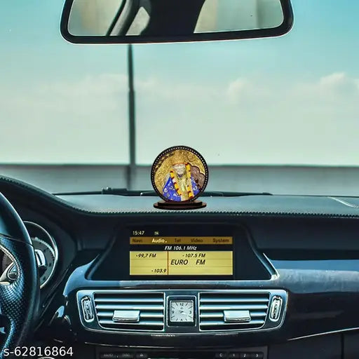 Beautiful Sai Baba Car Dashboard Idol | Best Trending Car Decor Idol for Positive Vibes Dashboard Figurines & Idols