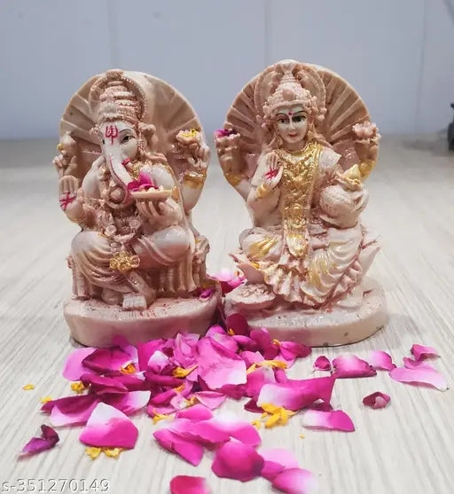 Beautiful polyresin laxmi ganesha set for diwali special gift
