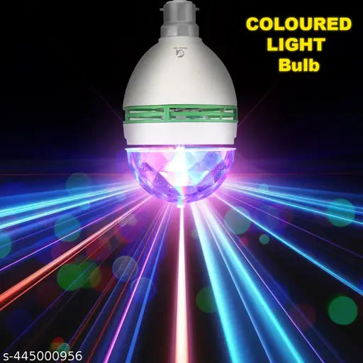 LED Disco Light with 360 Degree Rotation – Multicolor LED Lamp for Home Decor, Party, and Diwali Decoration