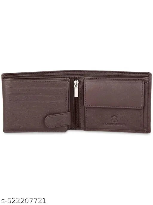 Leather Men's Wallet, Keychain and Pen Combo Set