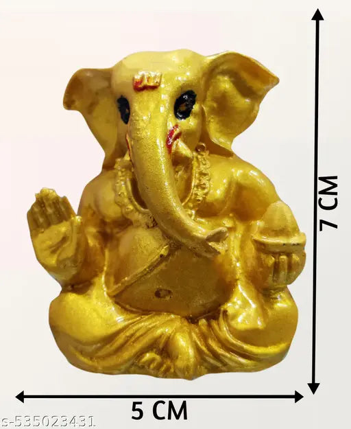 Ganesha Idol Golden col|Car dashboard, Return gifts, Diwali gifts, Ganesh chaturthi, Baby shower, house warming, Home decor, Festivals