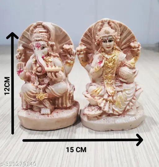 Beautiful polyresin laxmi ganesha set for diwali special gift