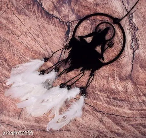 Lord Shiva Car Hanging Rearview Mirror Decor Ornament – Dream Catcher Shiva Good Luck & Positive Vibes, Har Har Mahadev, for Car, Office, Home Decor, Showpiece, Handmade with Black