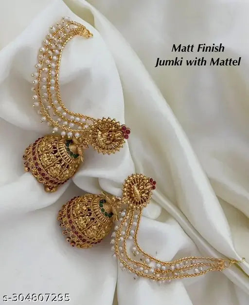 NEW DEGINER JUMKA WITH EARING KAN CHAIN