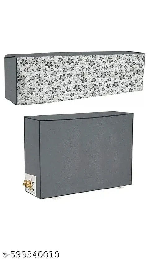 b1.5 Ton Split AC Cover Set for Indoor and Outdoor Unit | All Weather AC Cover (Silver)ugzz