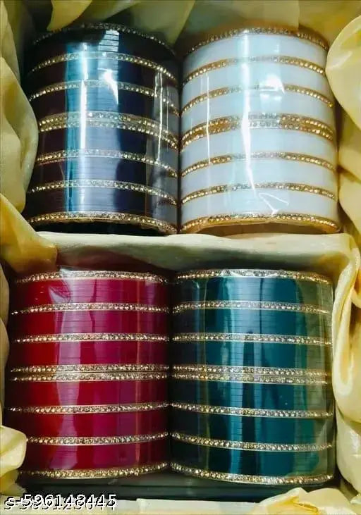 Fancy Chooda Set for Women | Stylish Punjabi Bangles for Festivals & Parties