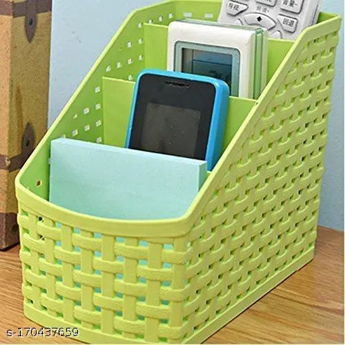 Plastic Storage/Compact Basket, 4 Sections, Multicolour