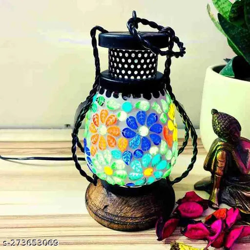 Wooden Lamp | Lantern | Decorative Electric Lamp | Hanging Lamp Light | Lamp for Table | Home Decoration | Diwali Lamp | Diwali Gift | Living Room Decor | Office Decor