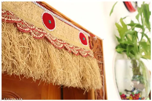 vetiver root door/pooja room toran,3 feet lavancha modern door toran