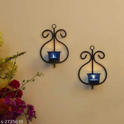 Trendy Tealight Candle Holder Wall Hanging(set of 2)