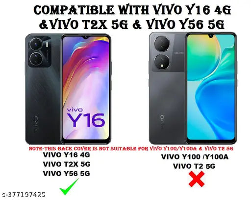 Vackuze Back Cover For vivo Y16 (RED)