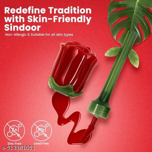 Rose Liquid Sindoor Smudgeproof & Waterproof Maroon Sindoor