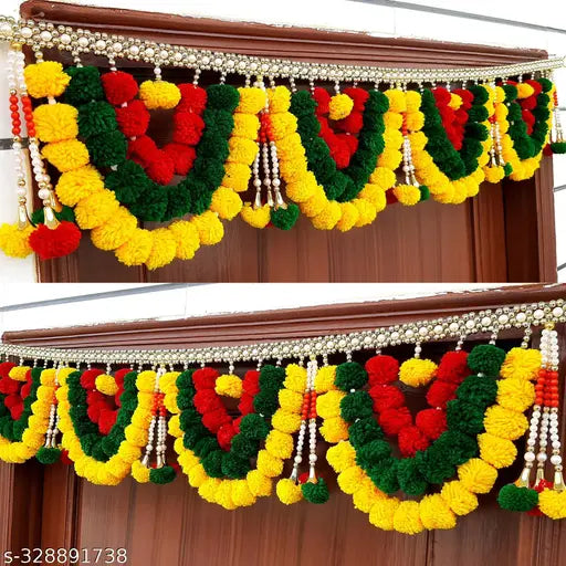 Traditional Handmade Indian Toran by Satvik Creations - Ideal for Home and Festival Decorations