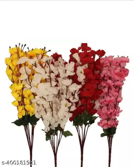 Artificial blossom flower bunch (7 stick multi blossom 4 pics)