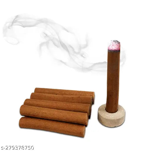 Airtick Box Pack of 2 (10 Sticks Per Box) Kasturi Premium Thick Dhoop Incense Sticks for Aroma & Smoke, Extra Freshness, Home Temple Worship, Purification, Atmosphere Positive Energy, Havan Poojan, Aarti