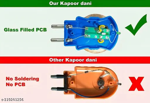 Wooden Kapoor Dani Electric Incense Burner, kapur Diffuser for Home,Office (Camphor Tablet NOT Included)
