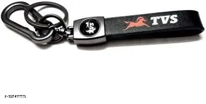 Metal Hook Key ring TVS Design For Car Bike Men Women Keyring (Black) TV3 Key Chain