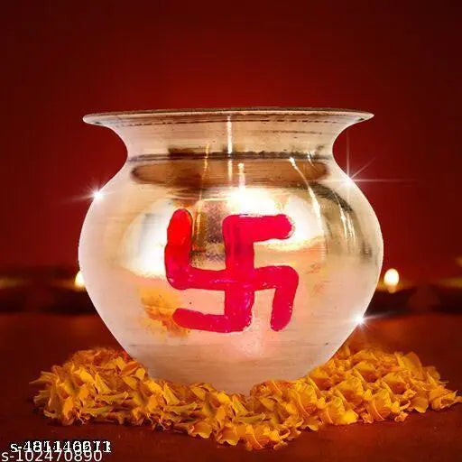 SANSKAARI Copper Kalash Lota, Copper Karwa Lota, Karva Lota, Karwa Kalash, Copper Puja Kalash, Pooja Kalash, Kalash for puja