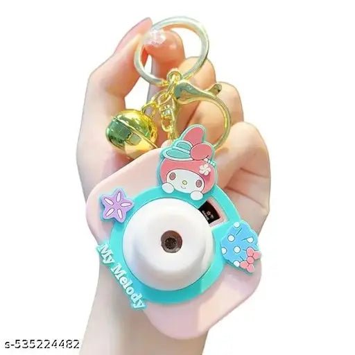 KIARA COSMETICS Creative Simulation Projective Camera Keychain WITH Zinc Alloy Ring/Keychain for Car, Bike Home/Key Chain with Ring/Suaitable for Bagpack side purse girls Kids-play (Multi colour, Pack of 1)