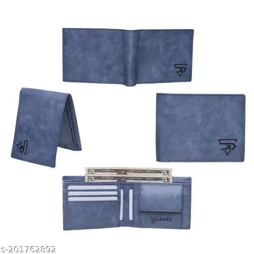 Craft Line Attractive Sky Blue Wallet two fold Wallets For Men