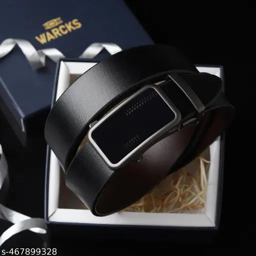 WARCKS Men's Formal, Casual,premium Genuine Leather Belt (black)