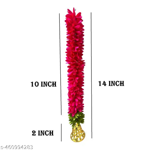 Garland for Decoration  Festive, Wedding, Home Decor  Yellow  Door Decoration  Perfect for Wedding Decoration, Home Wall Hanging, Pooja Mandir, Ganpati, Janmashtami , Diwali Decoration Item  Pack of 5 -Pink