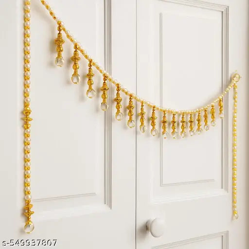 Set Of Toran For Door With Side Hanging Latkan Toran For Main Door Diwali Gift Toran Size 3 Feet Latkan Size 1.25 Feet