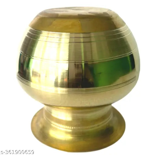 Bhabani Antique Brass mata Laxmi mongol ghot for Puja / lota Home use / Puja use / Kalas ( Brass , 10 cm )