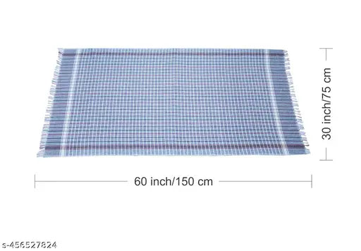 Cotton Bath Towels | Pure Cotton Bath Towels for Bath | Cotton Towels for Bath Large Size | Bath Towels for Men and Women - 30x60(Aprox.) _BBT_KADHI (pack of 2)