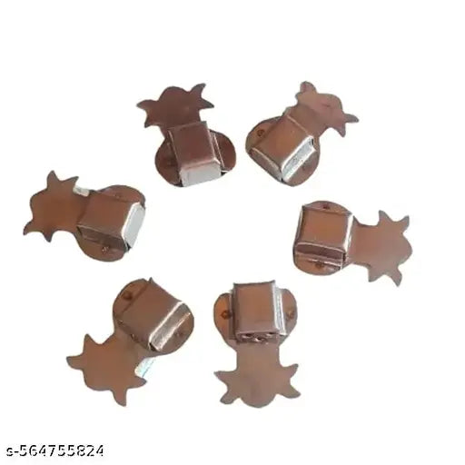 Incense Stick Holder for Home Agarbatti Holder for Wall Mounted Stand Self Adhesive Wall & Pooja Room, Temple, Office Agarbatti Stan Silver Small (Set of 6) (2.5 Inches)