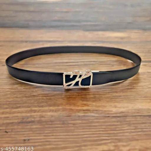 Belt for mens formal wear black gold