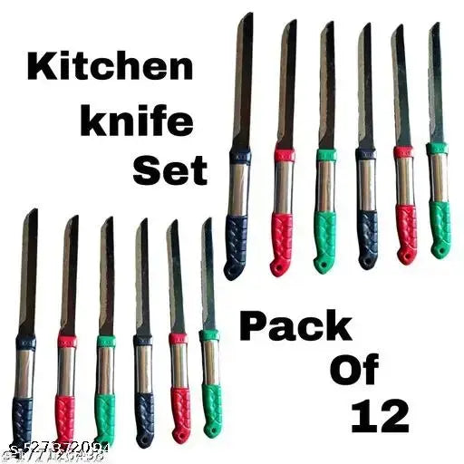 Kitchen Knife Guaranteed Sharpness Pack Of 12 Pcs