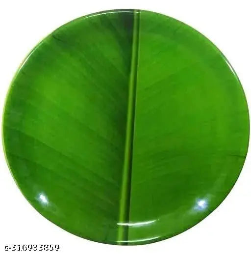 DRIZLING 10 inch Melamine Banana Design Dinner Plates/Lunch Plates/ Party Plates, Plates set of 6 pcs [Full Plates].