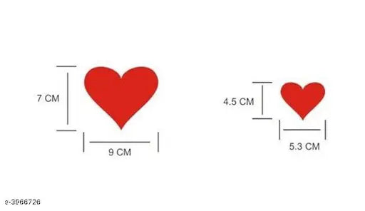 Red heart stickers set of 70 heart Wall Stickers, Red Heart Wall Sticker, Love Decor, Romantic Bedroom, Heart Decal, Living Room Art, Home Decoration