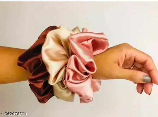 12 Scrunhies,hair ties , hair rubber band hair scrunhies ponytail Holder silky scrunhies