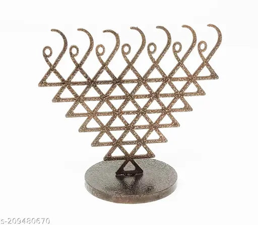 Shri Saraswati Yantra Metal Classic Decorative Showpiece for Table Top, Desk (10 cm x 10 cm)