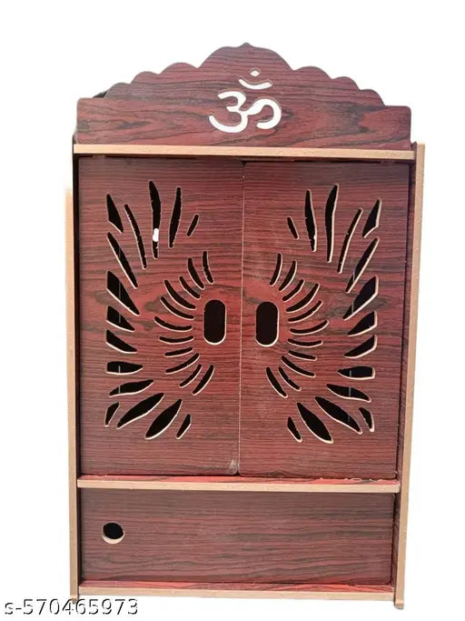 ELEGENT PREMIUM DOOR FOLDING MDF POOJA MANDIR