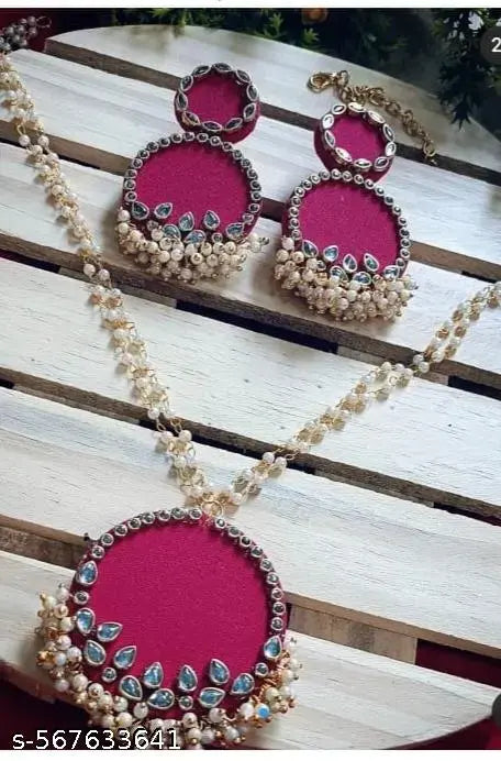 New trendings fabric jewellery set for women